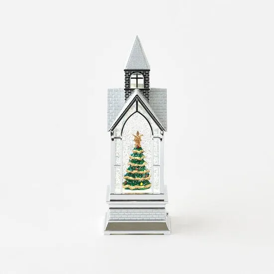 Glitter Church Tree Lantern