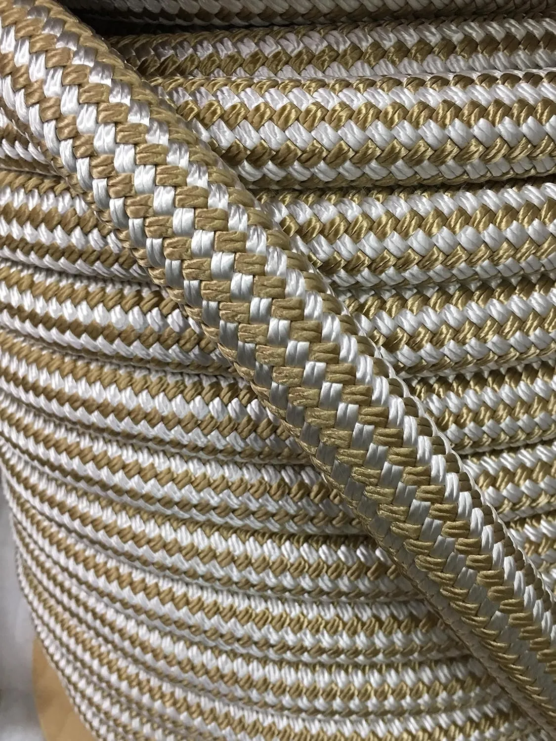 Gold Double Braid Nylon Rope 1 inch
