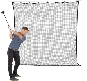 GoSports Sports Netting - 10 ft, 15ft, 20ft - Hitting Net for Golf, Baseball, Hockey, Soccer, LAX and More