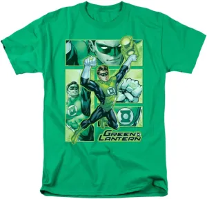 Green Lantern Action Panels Collage Adult T-Shirt