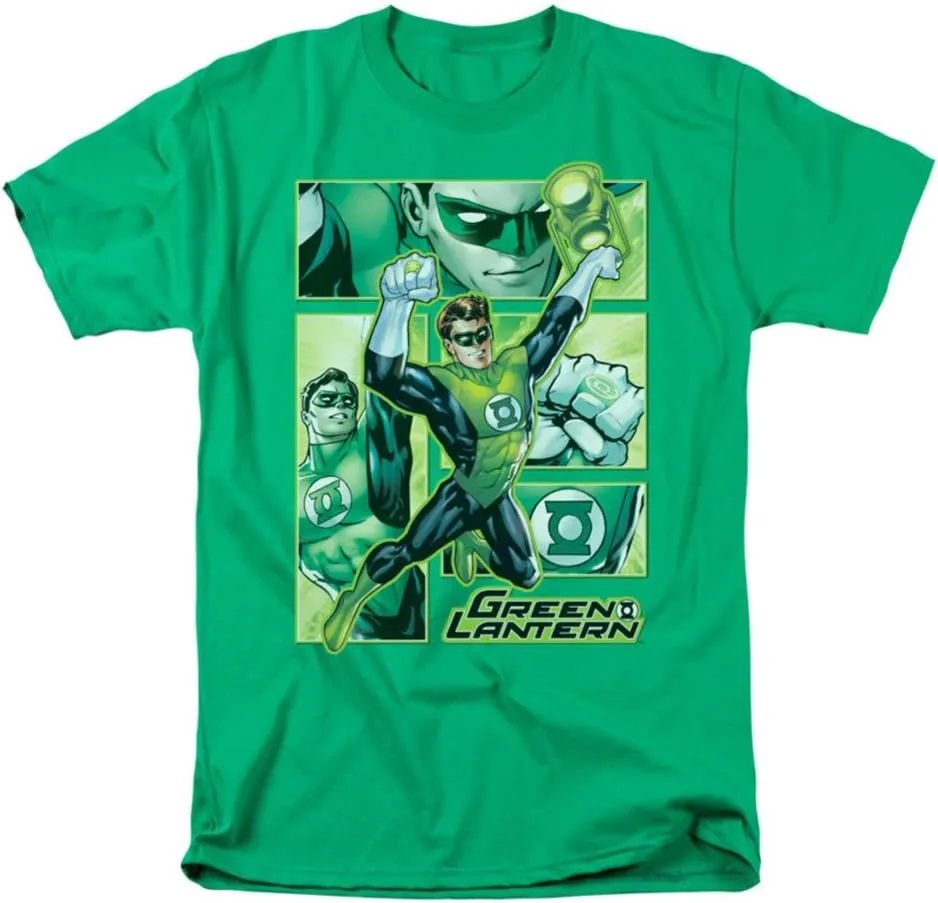 Green Lantern Action Panels Collage Adult T-Shirt