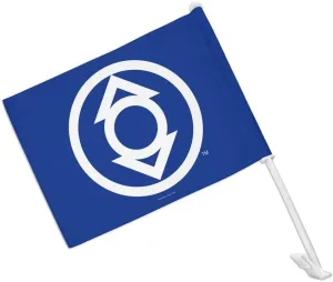Green Lantern Blackest Night Indigo Lantern Logo Car Truck Flag with Window Clip On Pole Holder