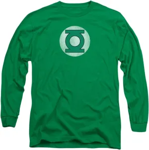 Green Lantern Distressed Logo Adult Long-Sleeve T-Shirt, X-Large