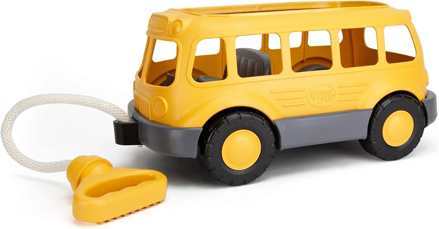 Green Toys School Bus Wagon , Yellow