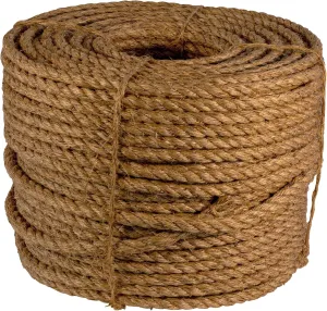 GWP 1/4" x 1200' 3 Strand Manila Rope (540 lbs. Tensile Strength) Various Sizes in Listing