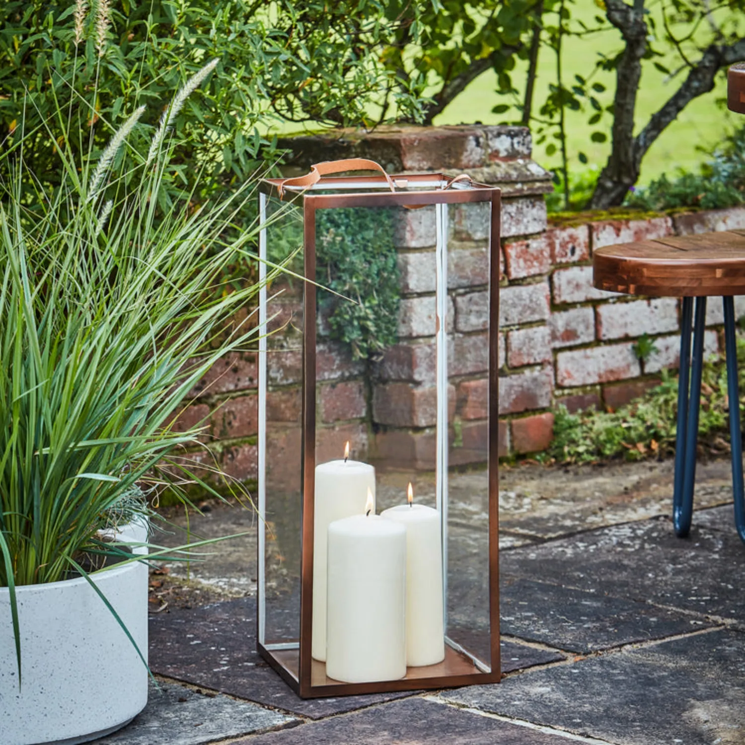 Hampton Tall Outdoor Copper Lantern