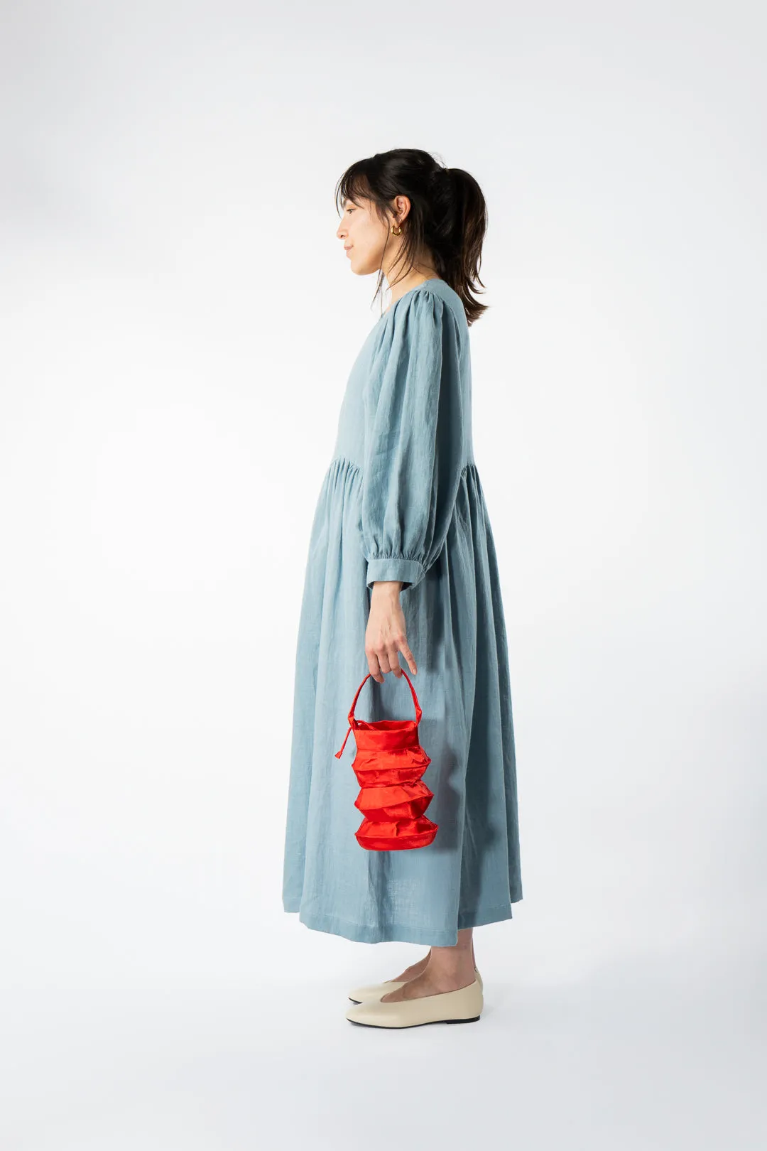 Hand Made Satin Drawstring Lantern Bag