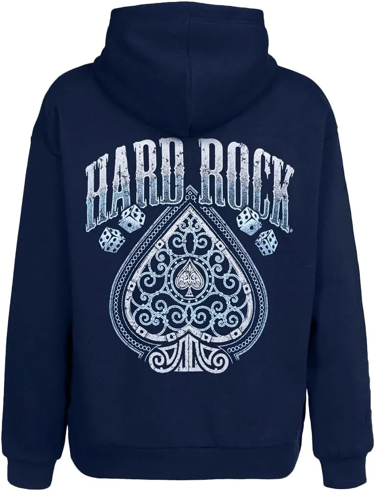 Hard Rock Casino Spade Navy Zip Hoodie