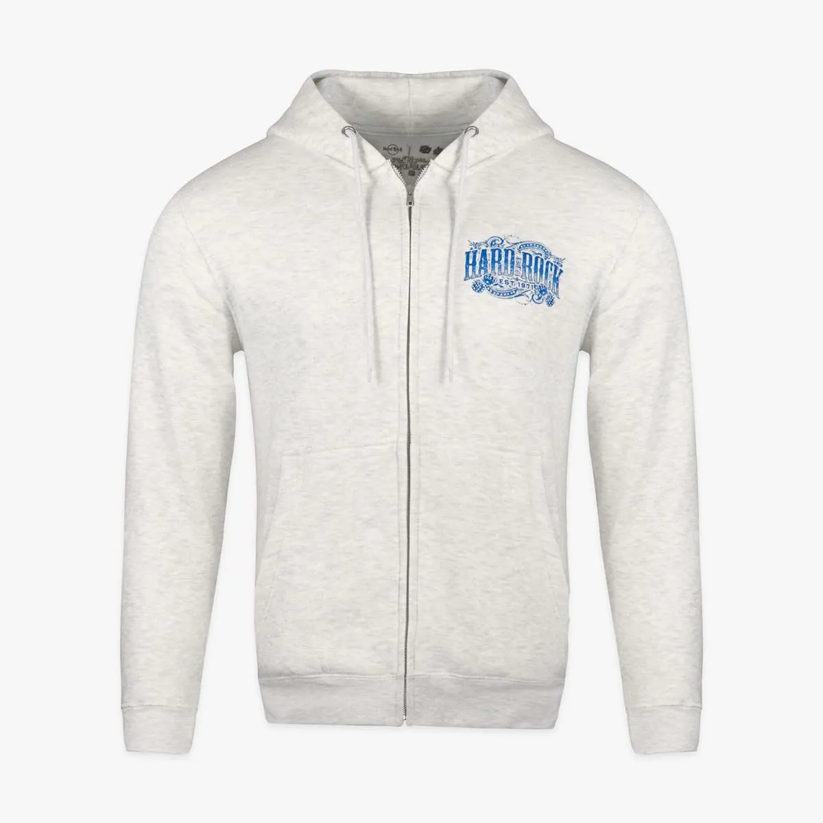 Hard Rock Casino Spade Oatmeal Heather Zip Hoodie