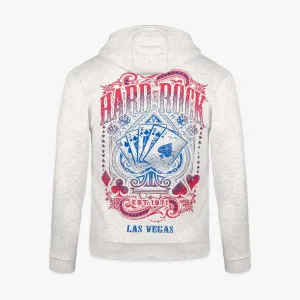 Hard Rock Casino Spade Oatmeal Heather Zip Hoodie