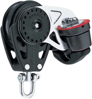 HARKEN Premium Sailing 57mm Carbo Air Boat Block w/Cam Cleat, 57mm, Part 2615