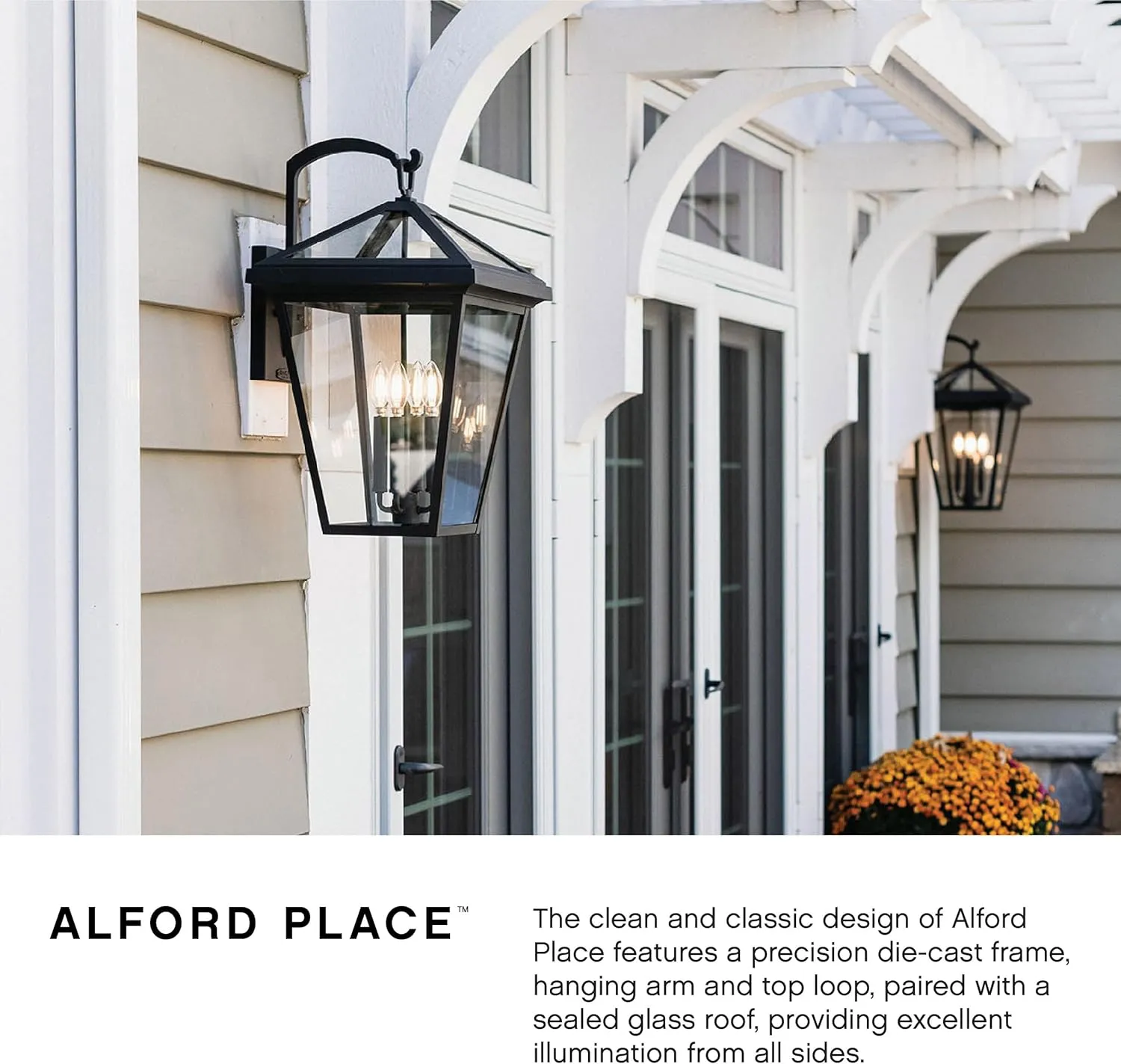 Hinkley Alford Place Collection Four Light Extra Large Outdoor Wall Mount Lantern, Oil Rubbed Bronze (Model: 2568OZ)