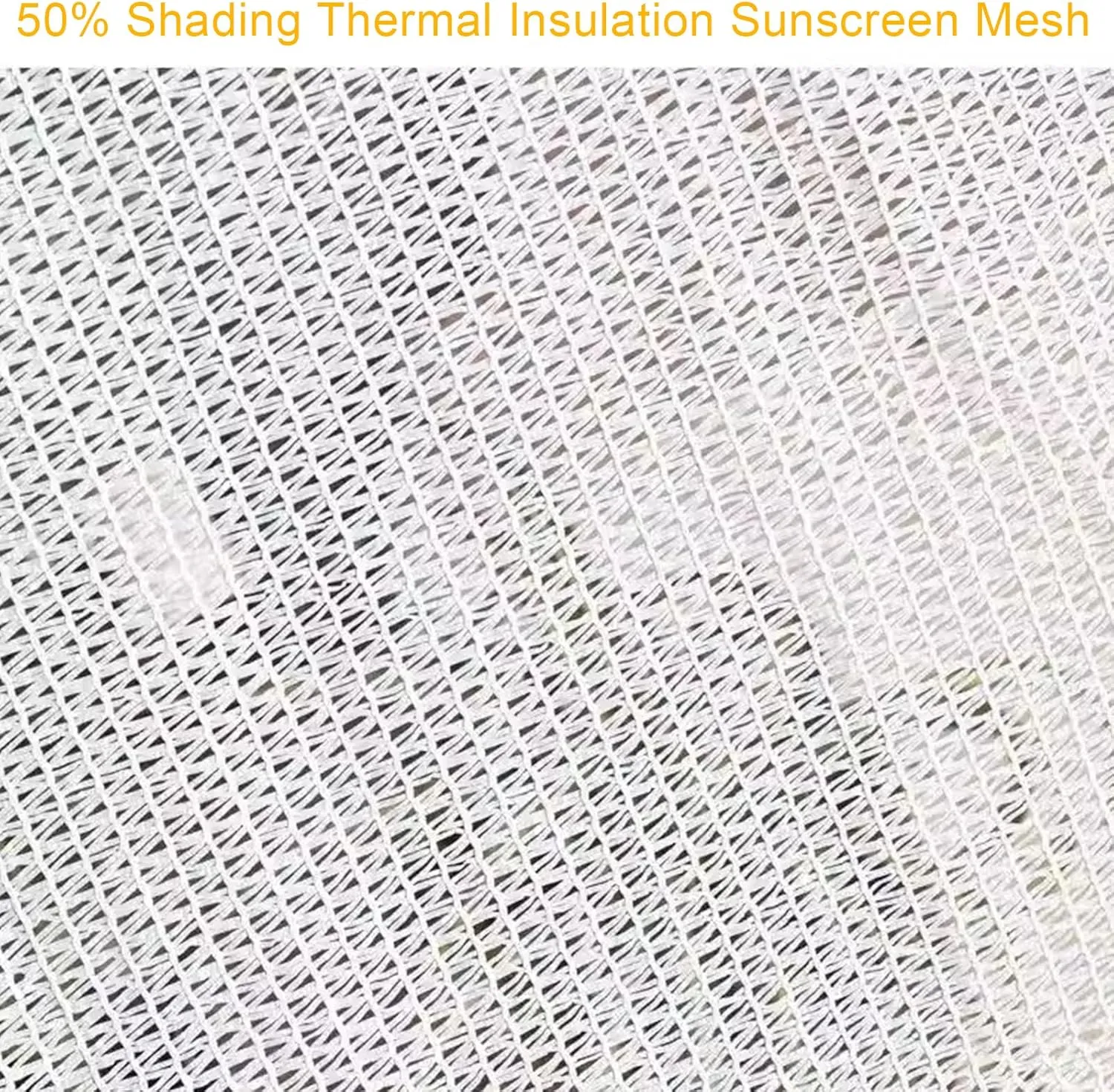 HM&DX Shade Netting with Grommets,50% Outdoor Sunblock Shade Cloth, UV Resistant Insulation Shade Cloth for Pergola Greenhouse Plants Growing Chicken Coop(5x6m(16.4x19.7ft), White)