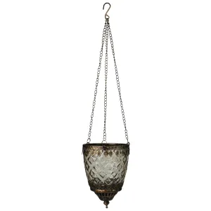 HomArt - Fez Hanging Lantern, Smoke Glass Diamond