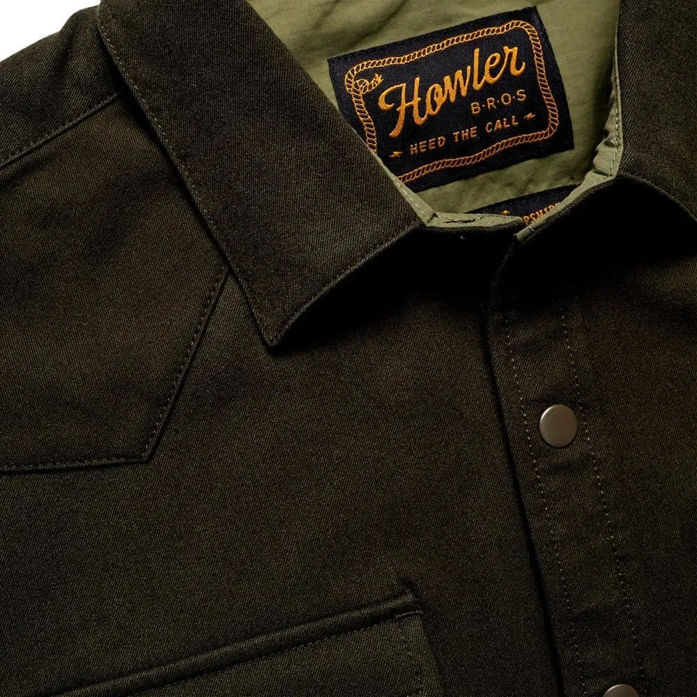 Howler Bros Men's Stockman Stretch Snapshirt, Deep Woods