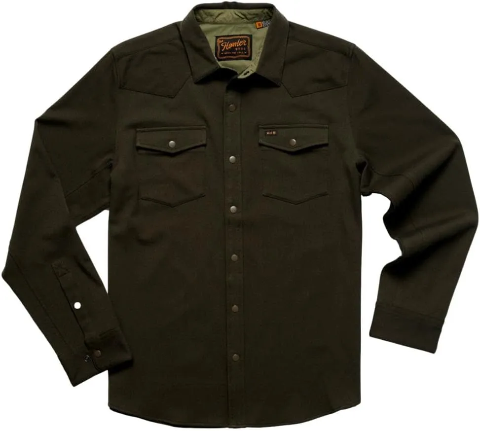 Howler Bros Men's Stockman Stretch Snapshirt, Deep Woods