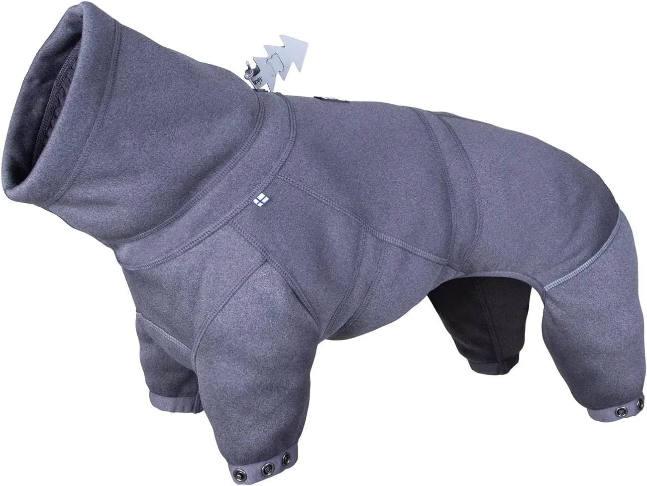 Hurtta Midlayer Dog Overall, BlackBerry, 14S