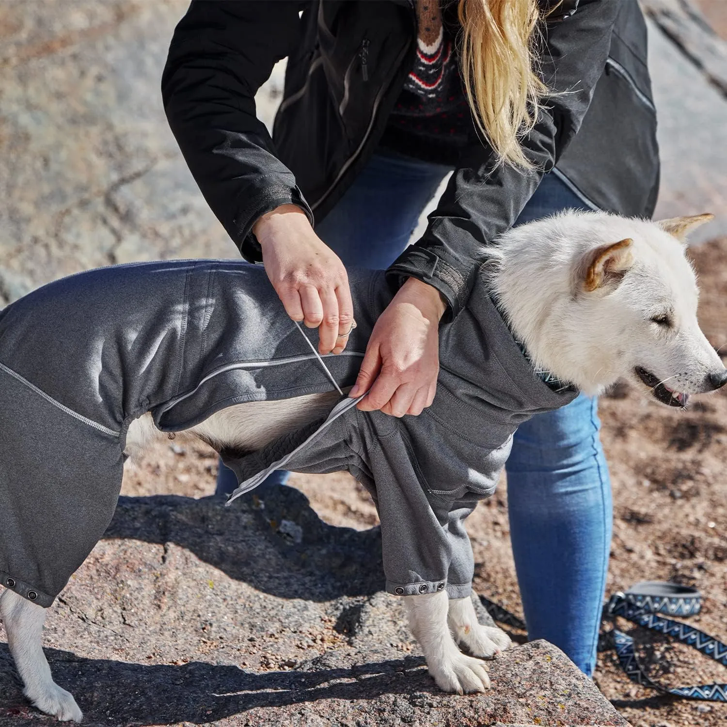 Hurtta Midlayer Dog Overall, BlackBerry, 14S