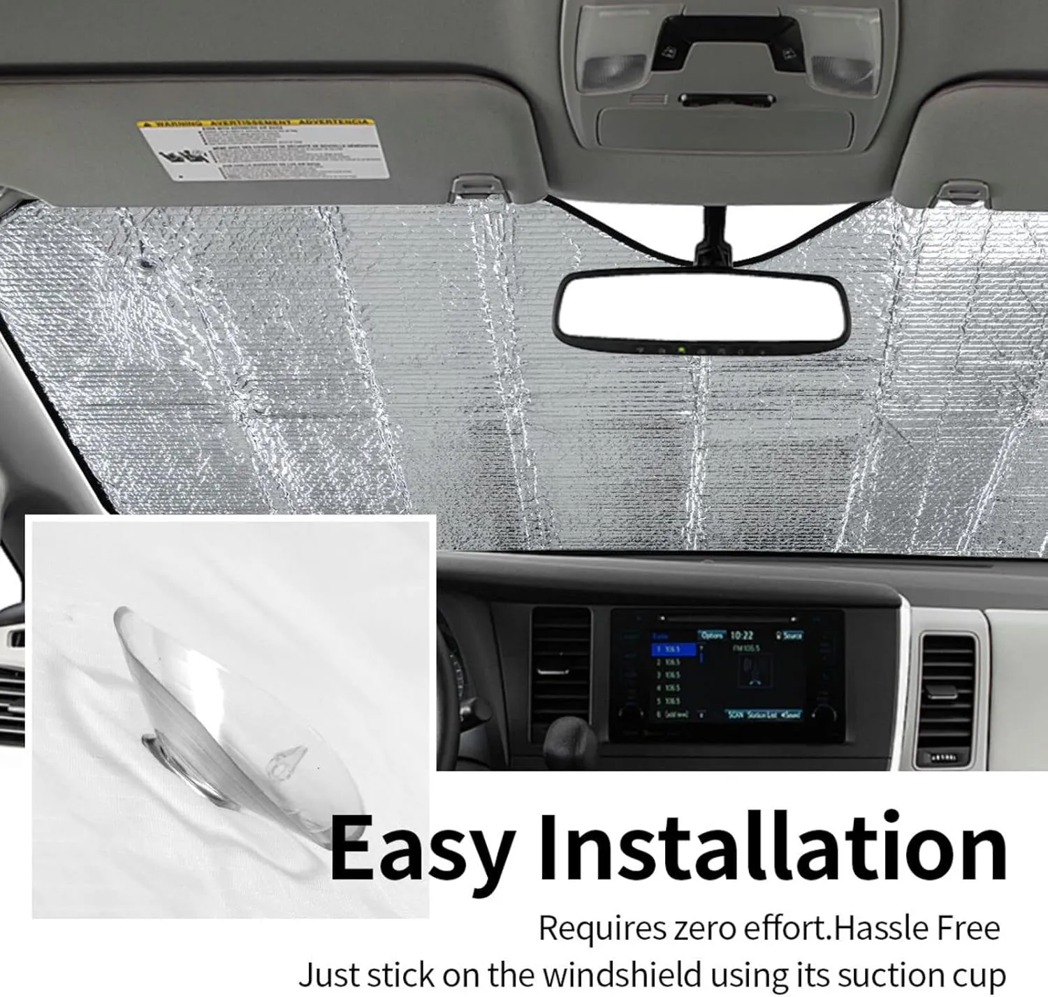 I Wonder If Beer Thinks About Me Too Windshield Sun Shade Foldable Blocks UV Rays Sun Shade, for Car SUV Truck