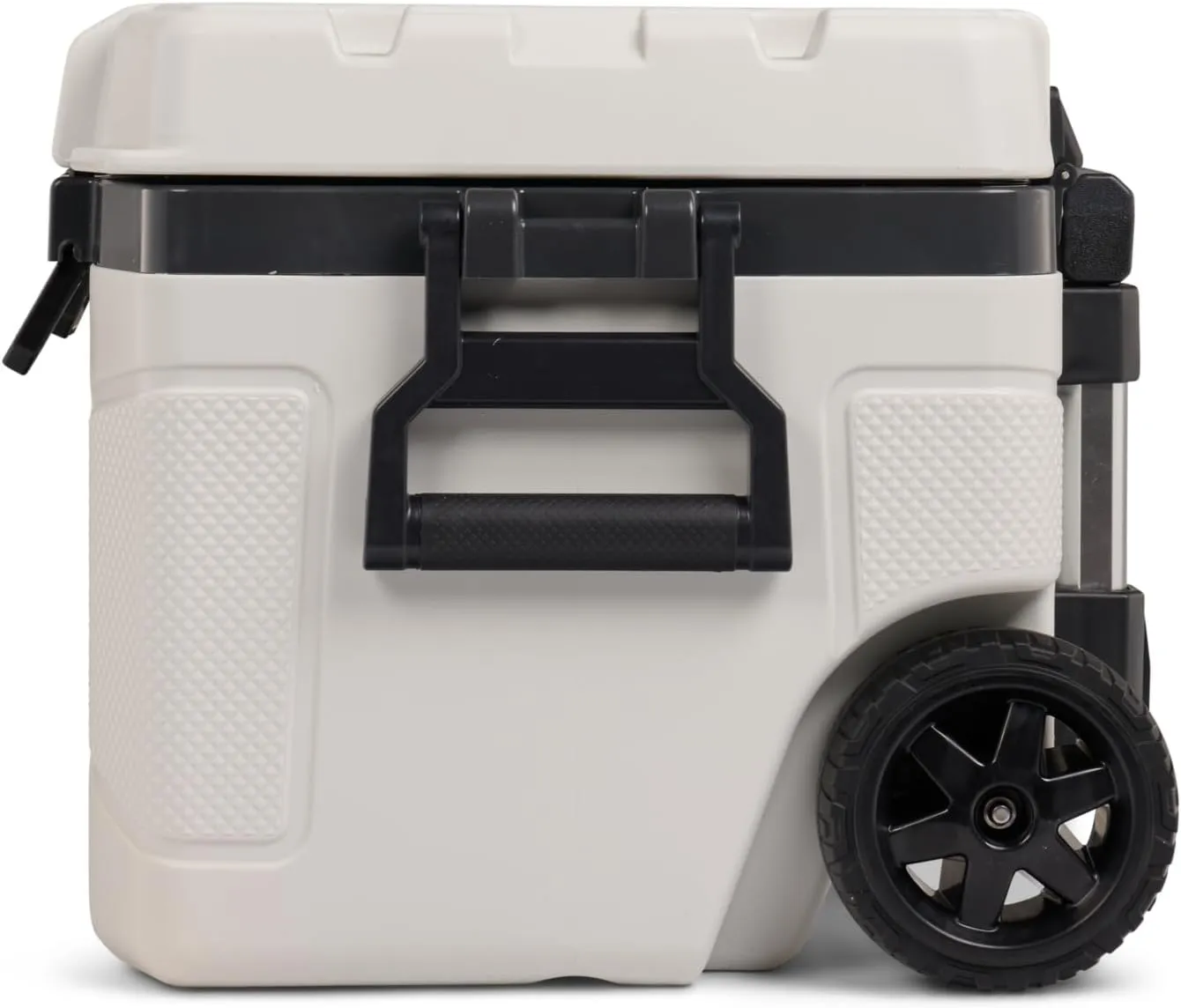 Igloo Trailmate 52Qt Wheeled Cooler, Insulated Hard Shell Ice Chest, Bone
