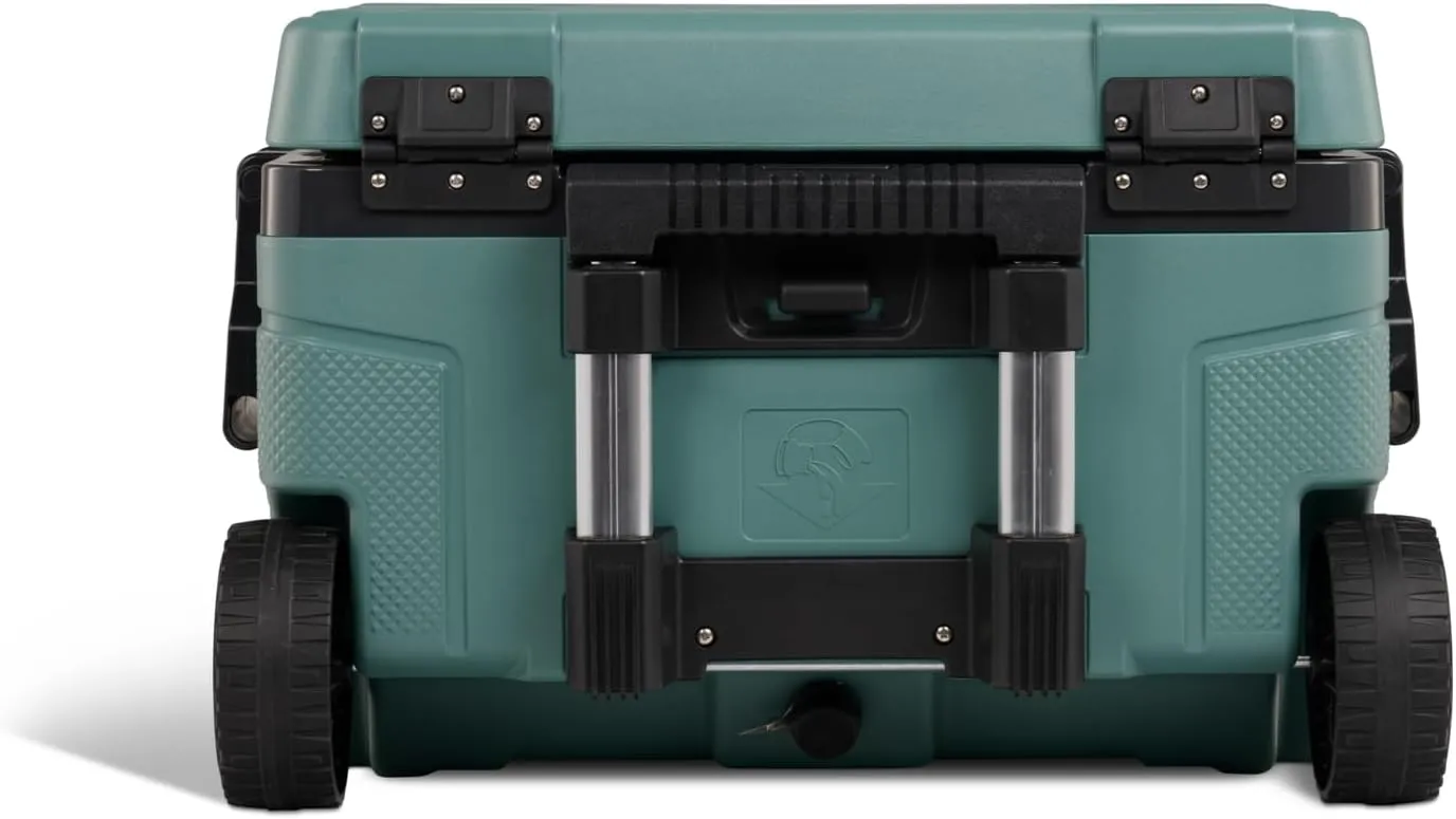 Igloo Trailmate 52Qt Wheeled Cooler, Insulated Hard Shell Ice Chest, Spruce