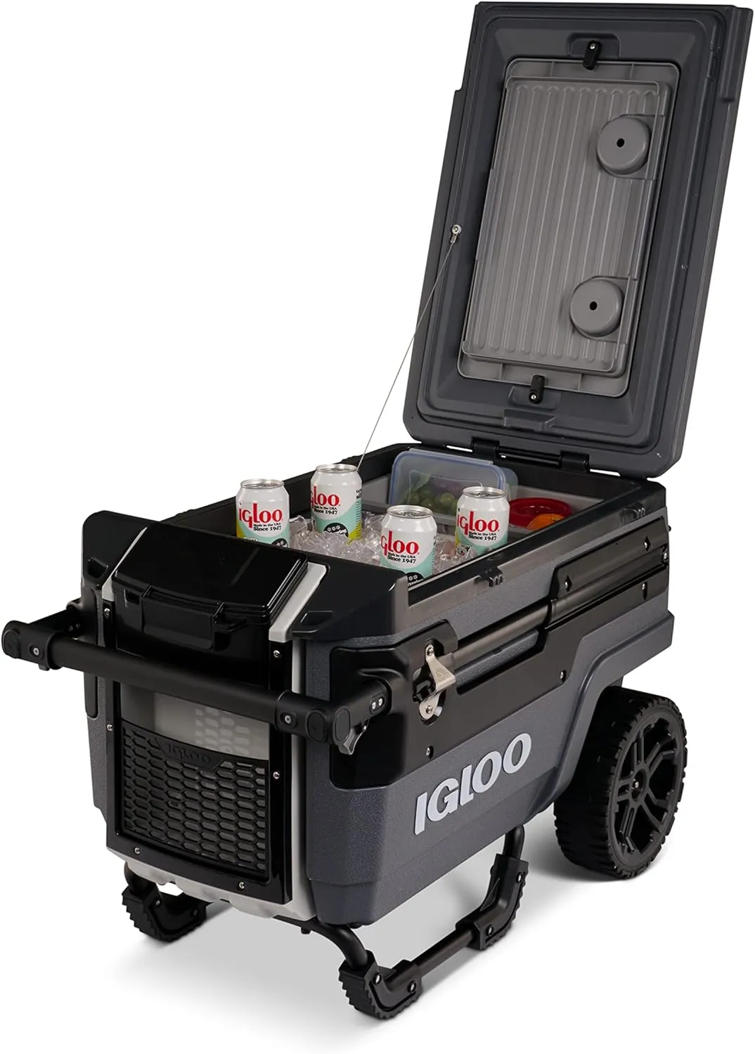 Igloo Trailmate Journey 70Qt Wheeled Cooler, Insulated Hard Shell Ice Chest