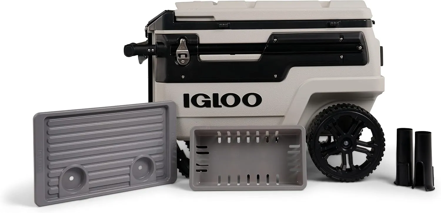 Igloo Trailmate Journey 70Qt Wheeled Cooler, Insulated Hard Shell Ice Chest