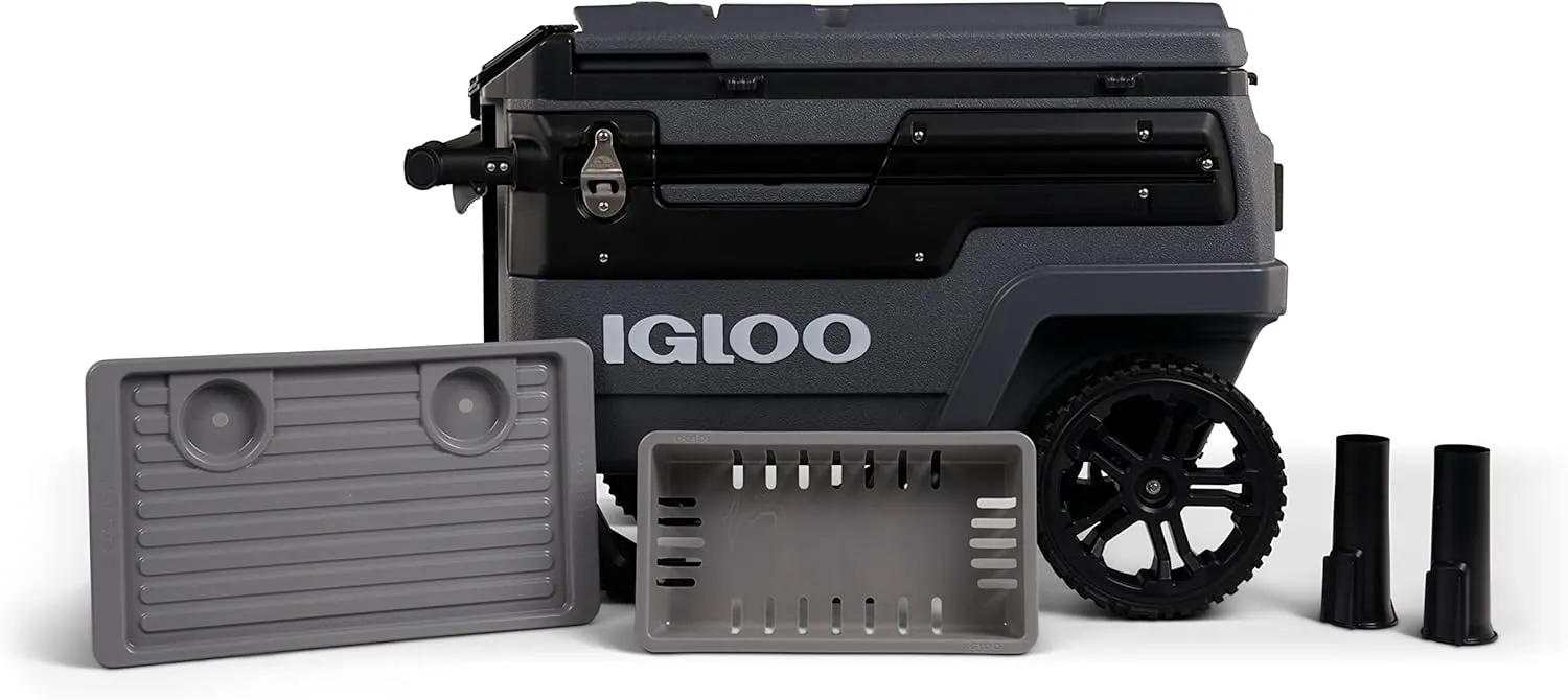 Igloo Trailmate Journey 70Qt Wheeled Cooler, Insulated Hard Shell Ice Chest