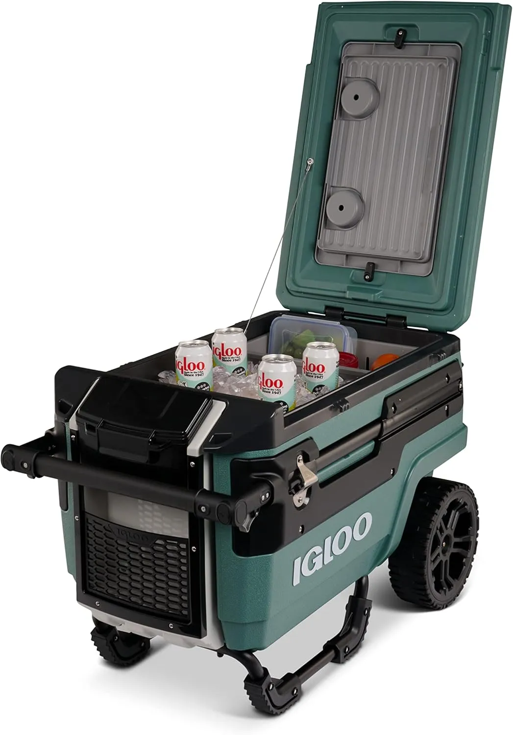 Igloo Trailmate Journey 70Qt Wheeled Cooler, Insulated Hard Shell Ice Chest