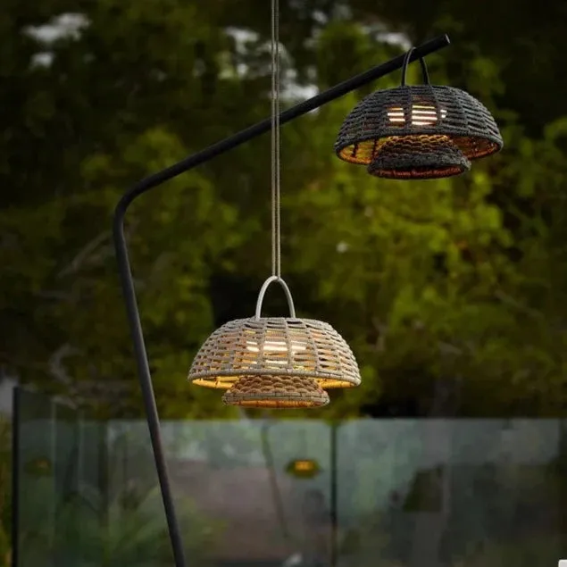 Illusion Lamp with Stand Dark Grey