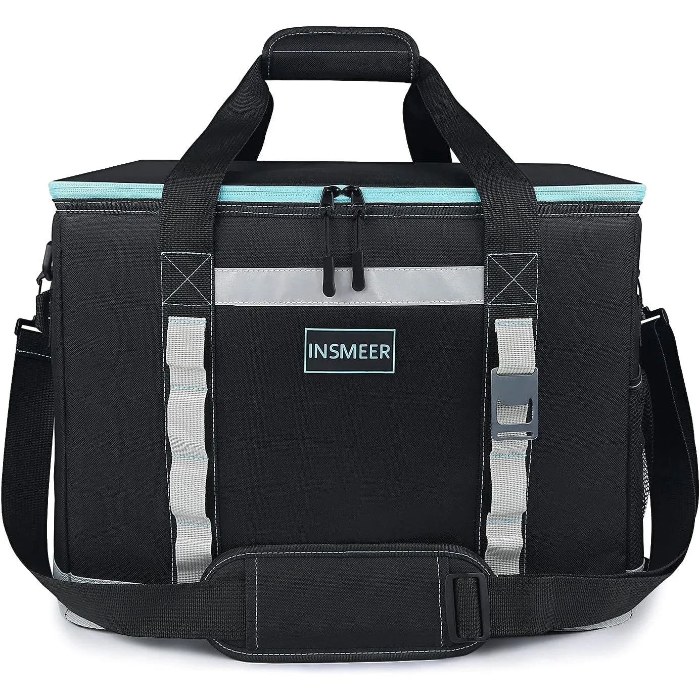 INSMEER Cooler Bag Large - 30-80 Cans, Reusable 55L/25L Soft Cooler Bags, Insulated Grocery Bags - Cooler with Bottle Opener & Removable Shoulder Strap - for Beach, Camping, Picnic, Travel - Outdoor