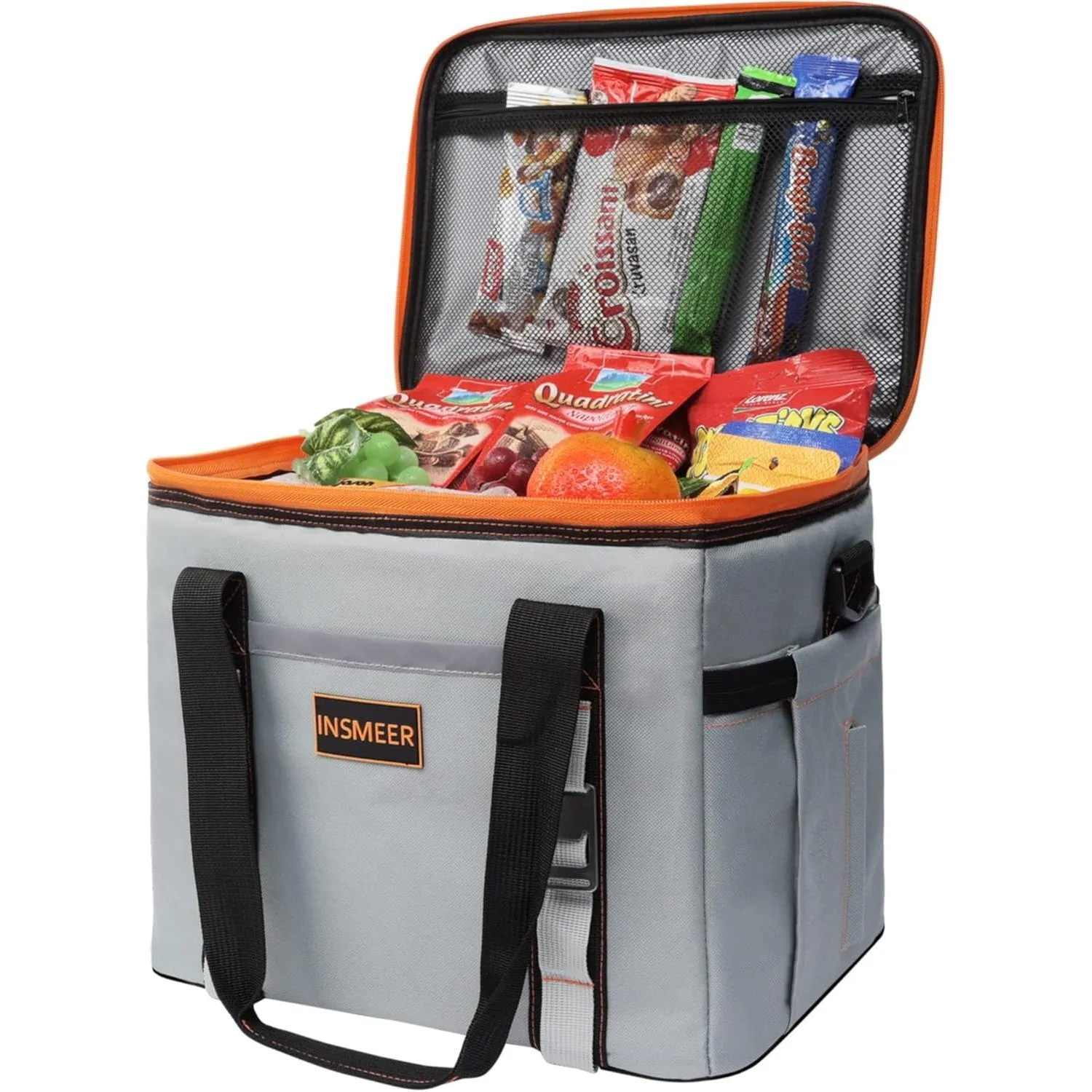 INSMEER Cooler Bag Large - 30-80 Cans, Reusable 55L/25L Soft Cooler Bags, Insulated Grocery Bags - Cooler with Bottle Opener & Removable Shoulder Strap - for Beach, Camping, Picnic, Travel - Outdoor