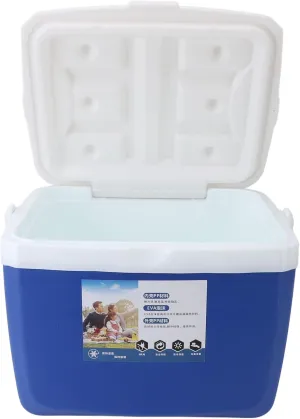 Insulated Cooler, 13L Portable Cooler Box Camping Coolers Leakproof Outdoor Cooler with Carry Handle Small Cooler Hard Shell for Beach, Drink, Beverage, Camping, Picnic, Fishing,