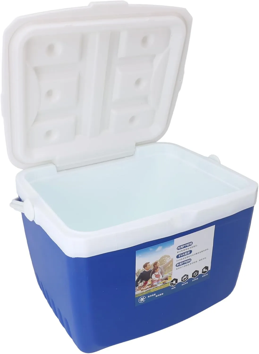 Insulated Cooler, 13L Portable Cooler Box Camping Coolers Leakproof Outdoor Cooler with Carry Handle Small Cooler Hard Shell for Beach, Drink, Beverage, Camping, Picnic, Fishing,