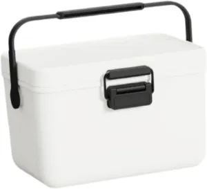 Insulated Cooler Box Ice Chest Small Hard 3.8L Cold/Heat Preservation Cooler for Picnic Shipping Food Barbecue Fresh Keeping