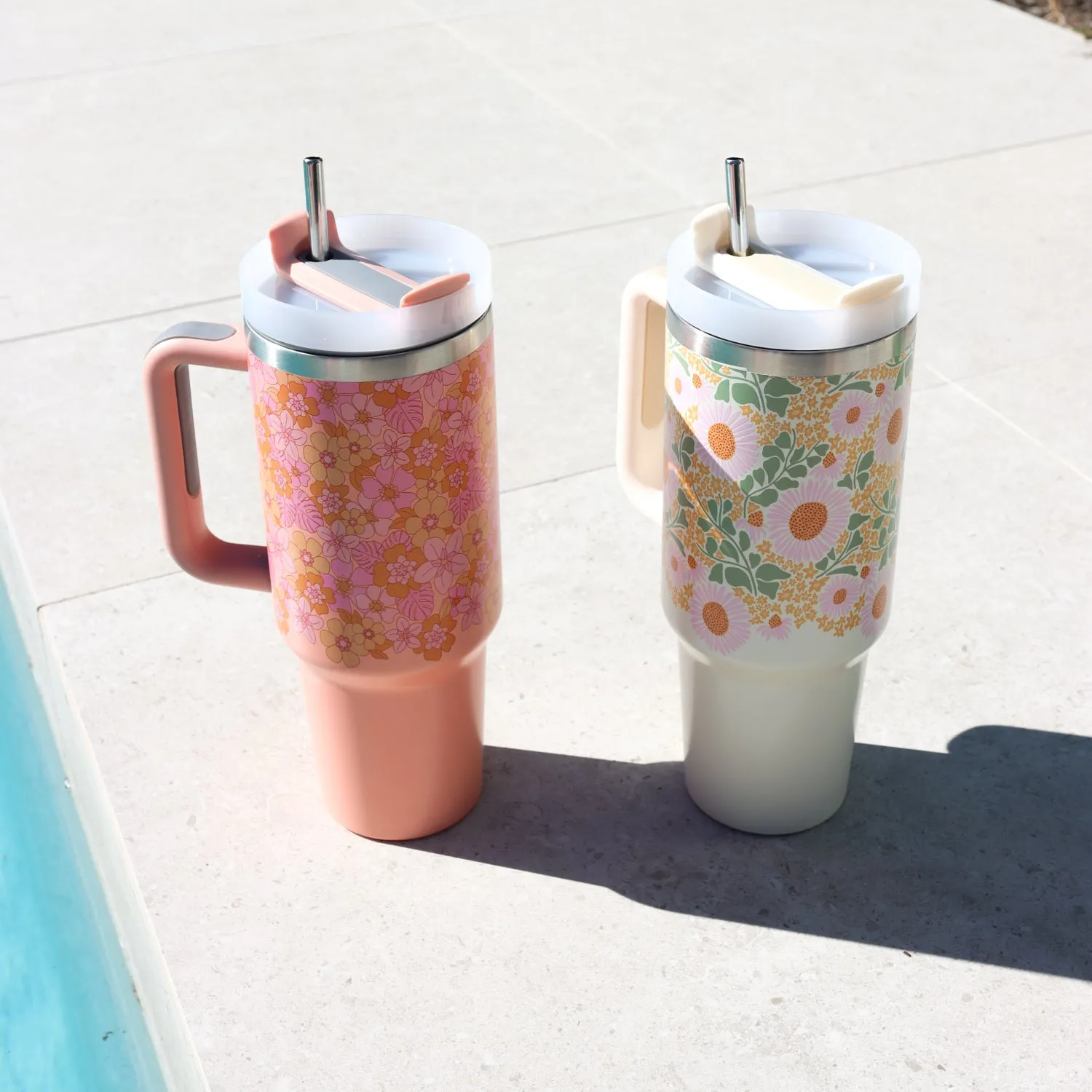 Insulated Drinks Tumbler - Spring Floral
