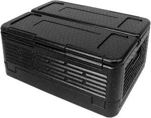 Insulated Food Cooler 60L Large Foldable Food Transport Food Pan Carrier with Lid Lightweight Waterproof for Parties Camping