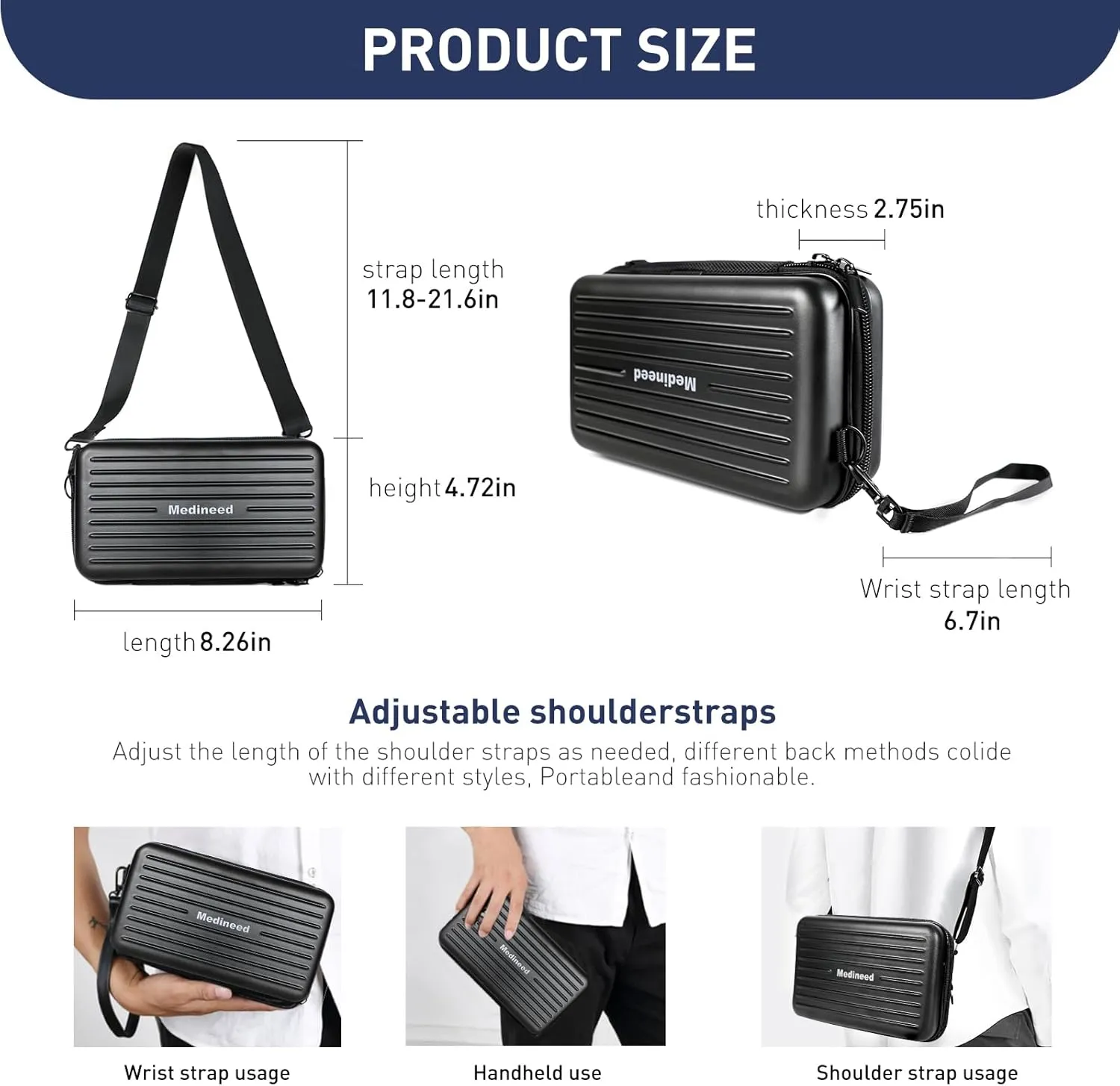 Insulin Cooler Travel Case, 4 Pens Diabetes Case, TSA Approved, Medicine Organizer with 2 Ice Pack (BlackB)