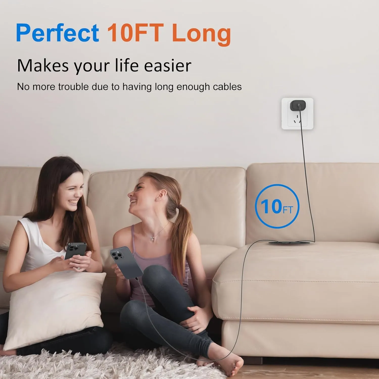 iPhone 16 15 Pro Max Charger Fast Charging, 30W USB-C iPhone 15 16 Pro Max Fast Charge Block with 10FT Long USB C Cable for iPhone 16 Pro Max/16 Pro/15 Pro Max,iPad,Samsung Galaxy S24