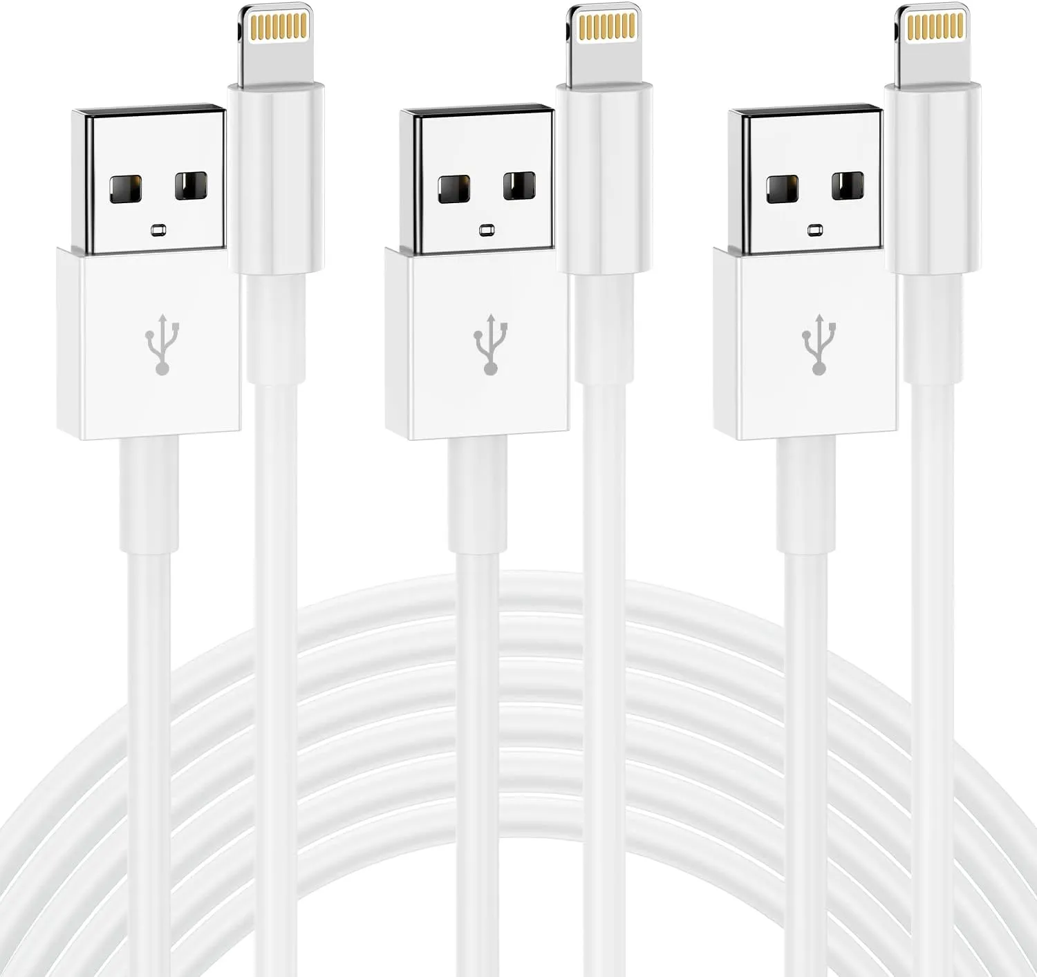 iPhone Charger Cable 10 Ft,[Apple MFI Certified] 3Pack Extra Long USB to Lightning Cable 10 Feet,Apple Charging Power Cord 10 Foot for iPhone 14 13 12 11 Pro Max Mini XR X 9 8 7Plus 6s ipad
