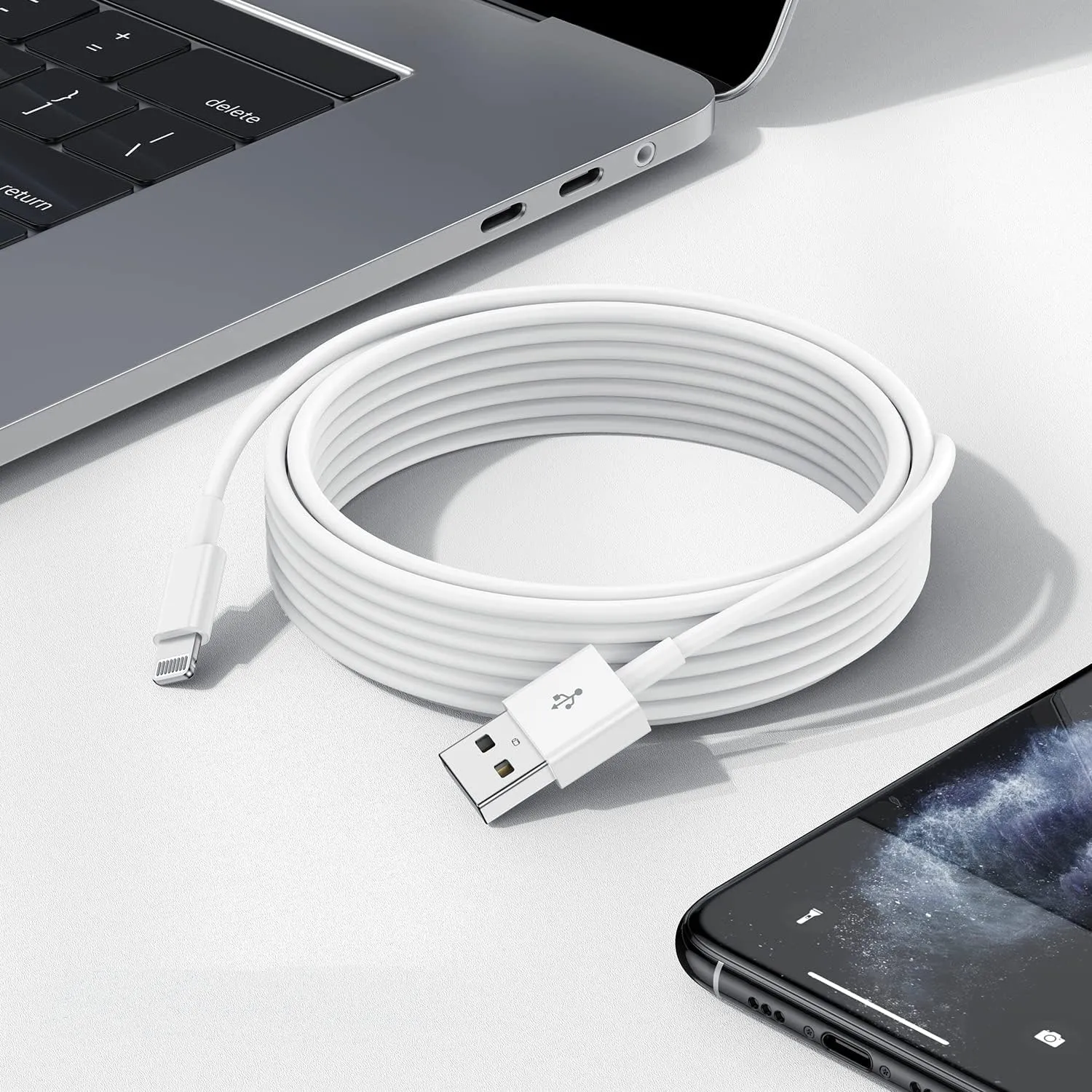 iPhone Charger Cable 10 Ft,[Apple MFI Certified] 3Pack Extra Long USB to Lightning Cable 10 Feet,Apple Charging Power Cord 10 Foot for iPhone 14 13 12 11 Pro Max Mini XR X 9 8 7Plus 6s ipad