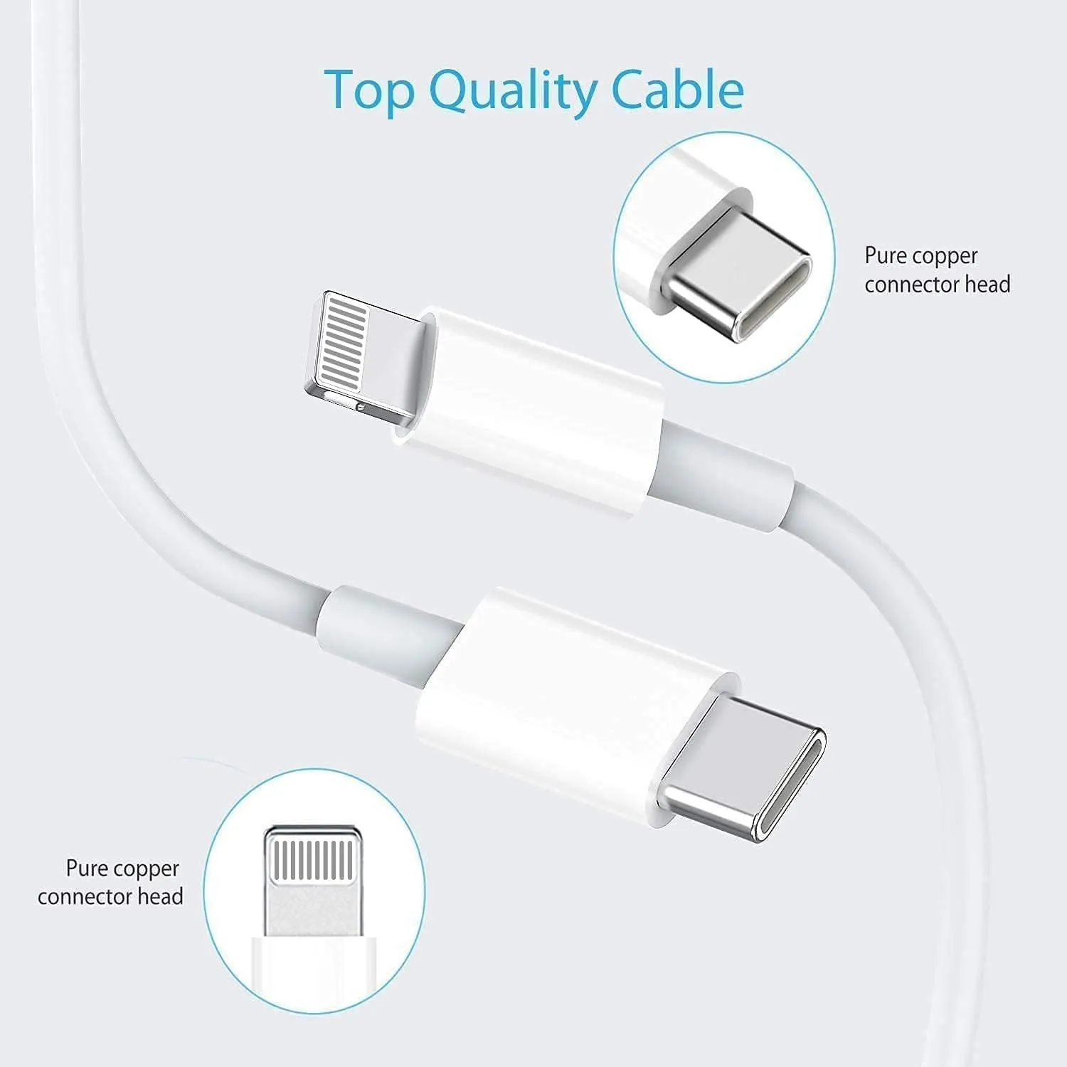 iPhone Charger Fast Charging,USB C Charger Block Wall Travel Plug with USB C to Lightning Fast Cable Cord Compatible with iPhone 14/14 Pro Max/13/13 Pro Max/12/12 Mini/11/XS/X/8Plus/iPad DelTucci