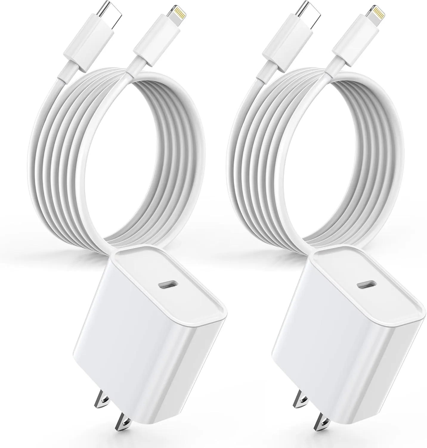 iPhone Charger Fast Charging,USB C Charger Block Wall Travel Plug with USB C to Lightning Fast Cable Cord Compatible with iPhone 14/14 Pro Max/13/13 Pro Max/12/12 Mini/11/XS/X/8Plus/iPad DelTucci