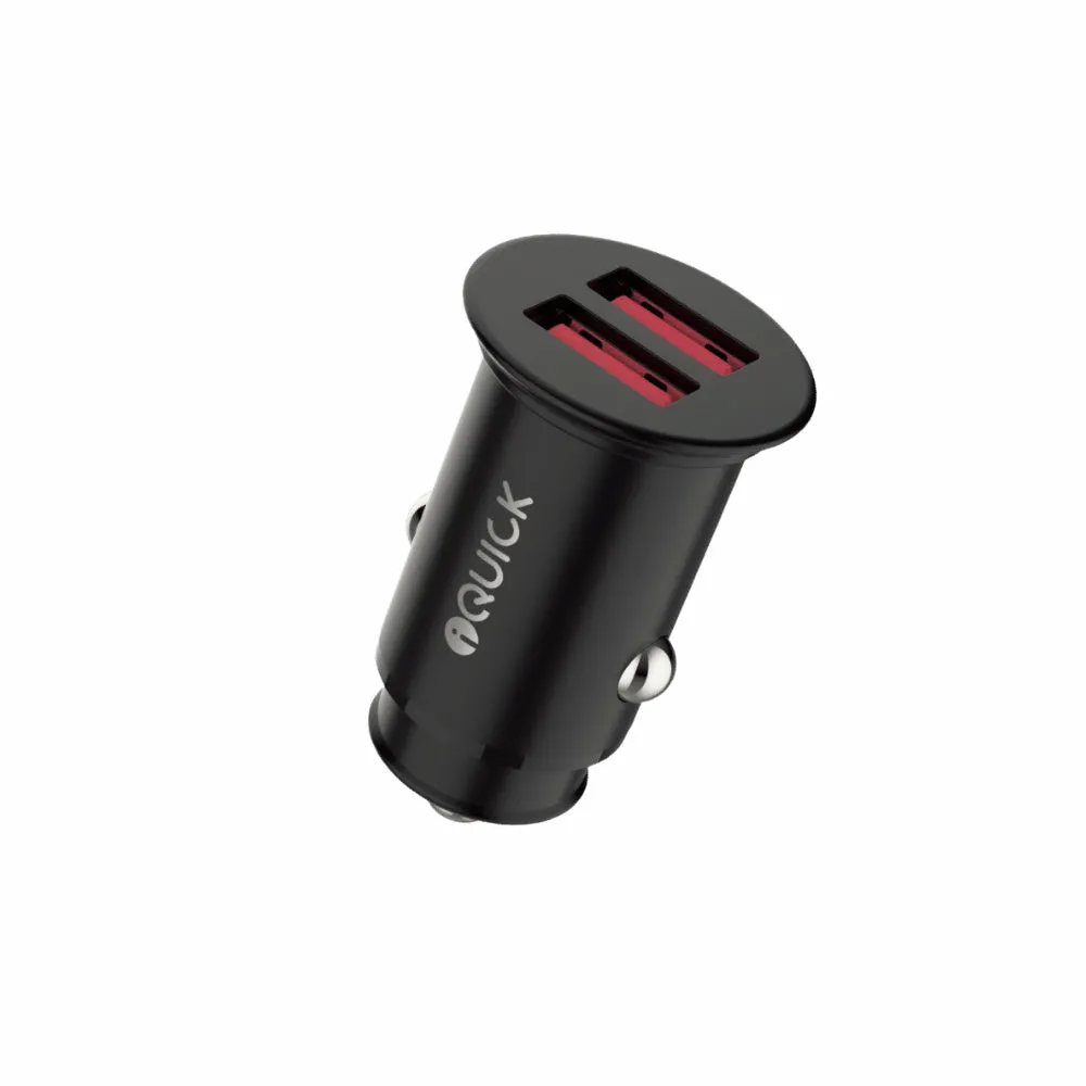 iQuick 36W Fast Car Charger Dual USB-A Ports