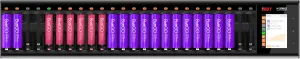 ISDT N24 48W 1.5A 24-Slot Speedy Smart LCD Display Universal Battery Fast Quick Charger for Rechargeable Batteries AA AAA Li-lon LiHv Ni-MH Ni-Cd Nizn LiFePO4 with AC Wall Adapter