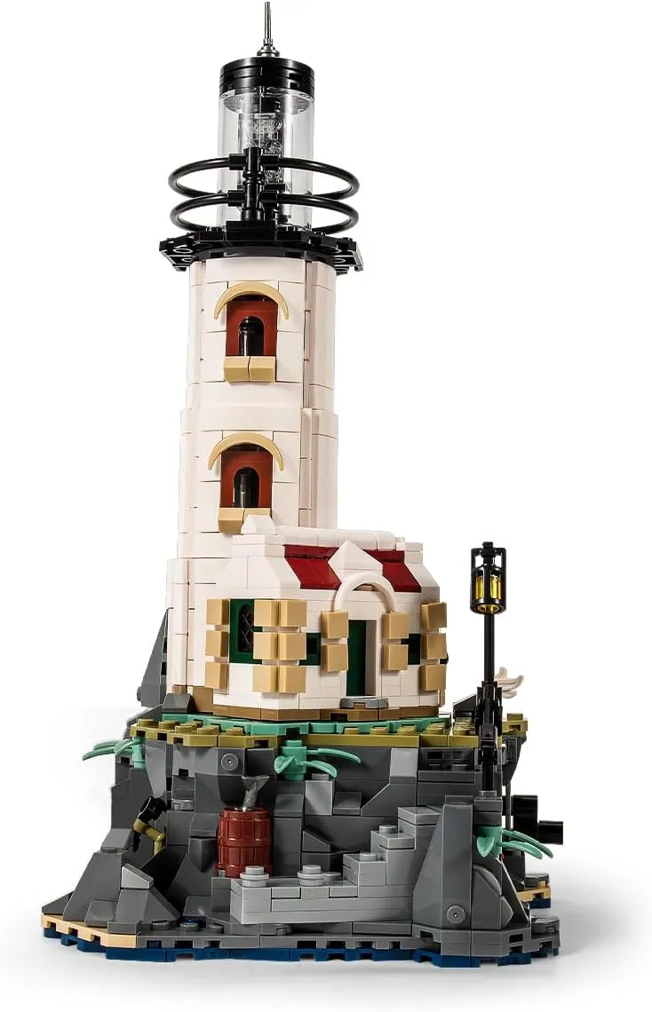 Island Lighthouse Building Block Toy Set, Gifts for Kids and Adults（1092 PCS）
