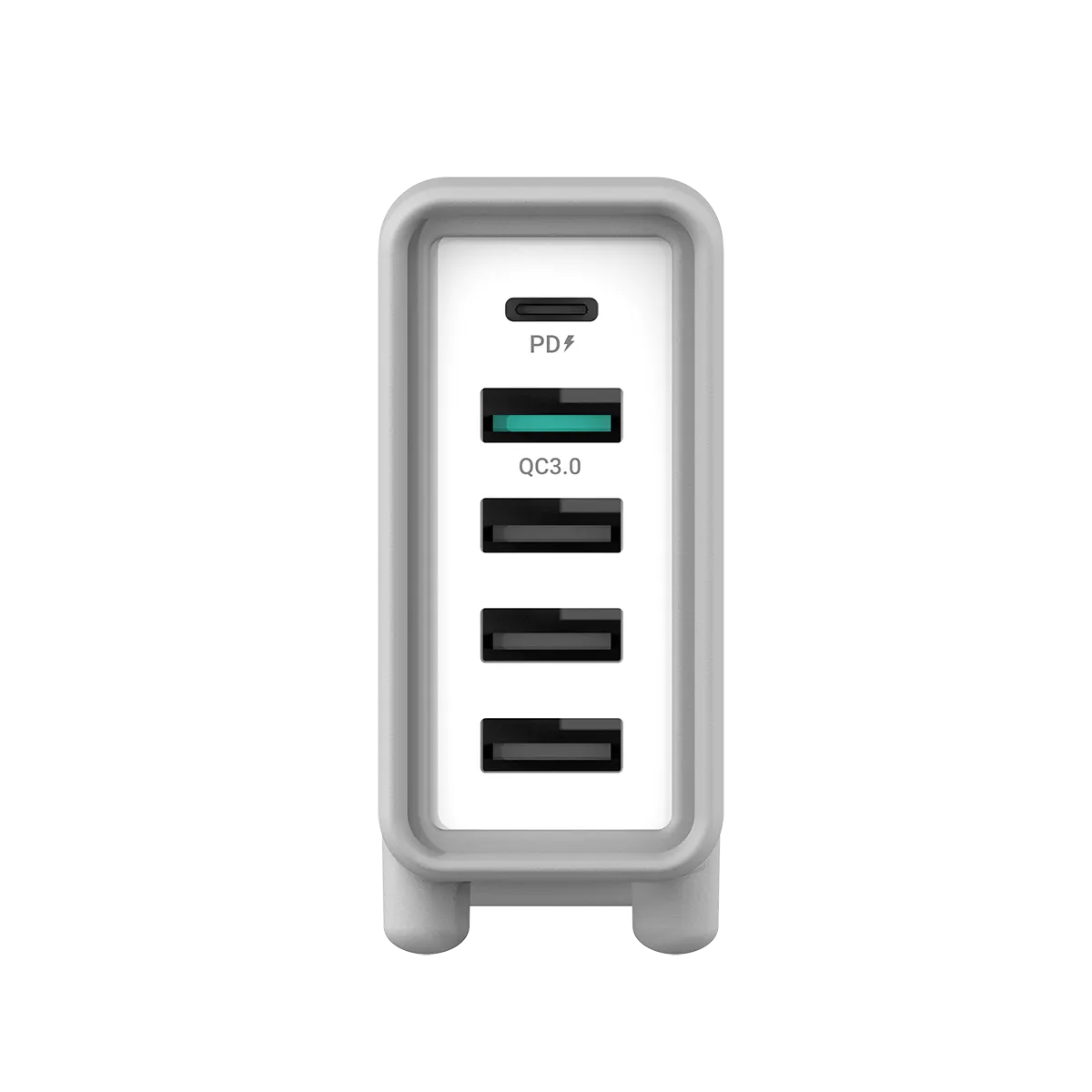 JELLO - 32W 5 Port PD Charger with USB-C and 4 USB-A output (UK plug)