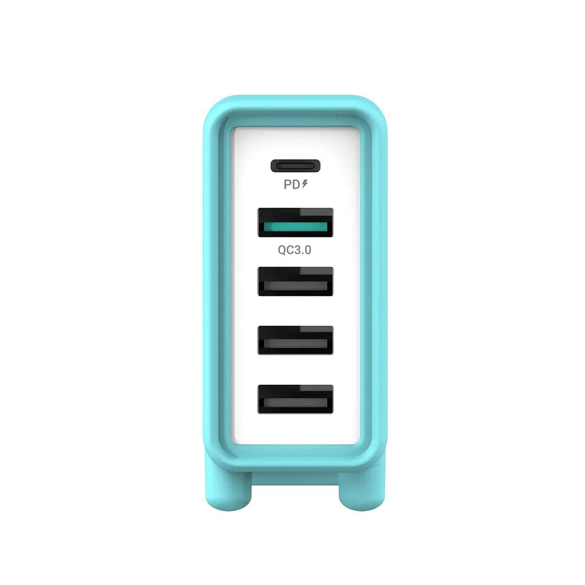 JELLO - 32W 5 Port PD Charger with USB-C and 4 USB-A output (UK plug)