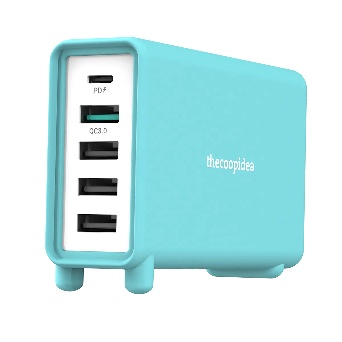 JELLO - 32W 5 Port PD Charger with USB-C and 4 USB-A output (UK plug)