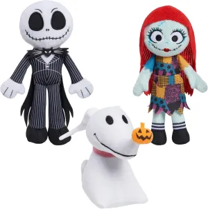 Just Play Disney Tim Burton's The Nightmare Before Christmas Small Plush 3-Pack Bundle, Plush Dolls, Kids Toys for Ages 3 Up